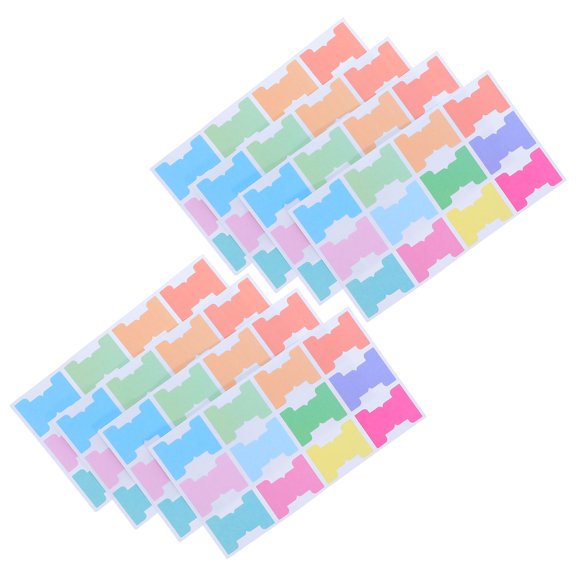 ELAYARD 8Sheets Writable Index Label Tabs with Alignment Lines for Efficient Office Document Sorting