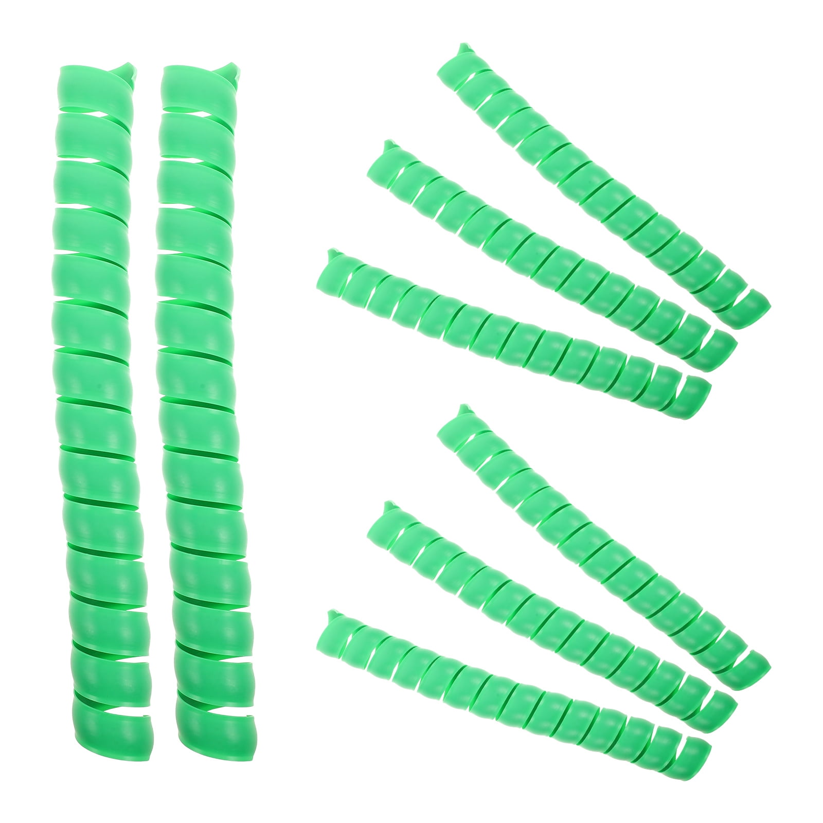 Spirca Tree ELAYARD 8pcs Plastic Spiral Tree Trunk Protector 17 Inch Green Bark ...