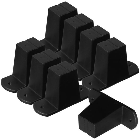 ELAYARD 8Pcs Black Plastic Luggage Bottom Side Stand Feet Replacement Parts for Suitcase Repair