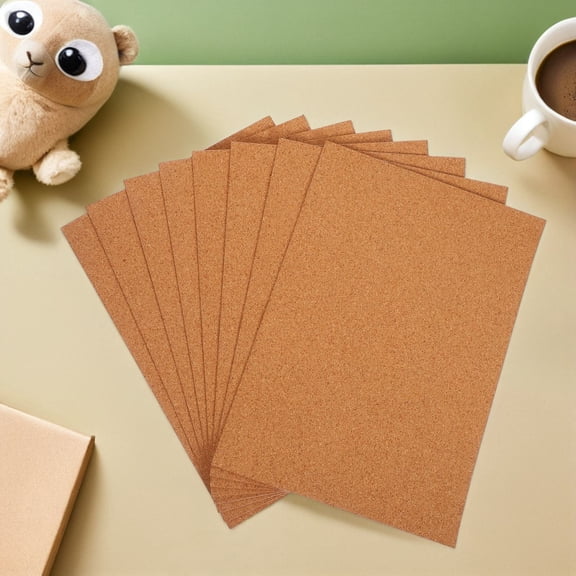 ELAYARD Brown Cork Board Sheets Self-Adhesive for , Craft Projects, Visual Photo Boards and Home Decor