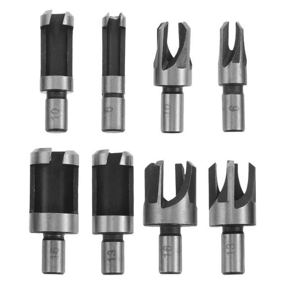 ELAYARD 8-Piece Wood Plug Drill Bit Set for Tile, Metal, and Carpentry Projects - Multi-Purpose Hole Opener Tools