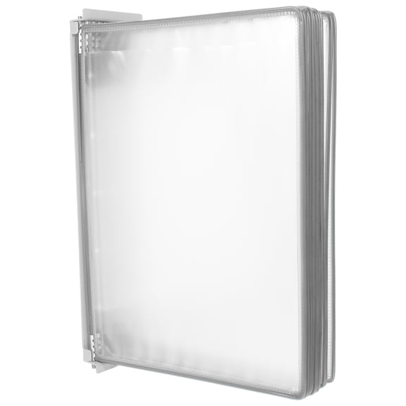 ELAYARD A4 Grey Wall File Organizer for Office with Quick Access Flip Folder System
