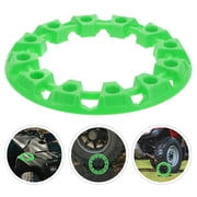 ELAYARD Green Plastic ATV Wheel Hub Caps Universal Center Caps for Quad Bike Accessories Replacement