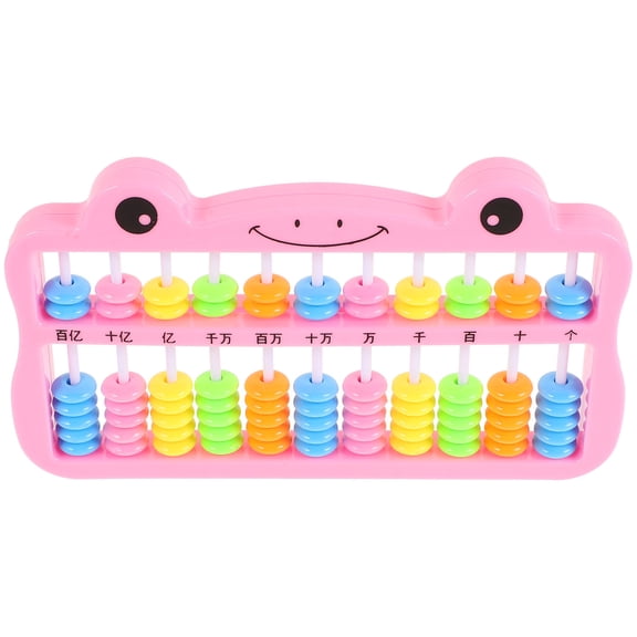 ELAYARD Chinese Abacus Math Tool Plastic Design For Students Counting Practice 1Pack