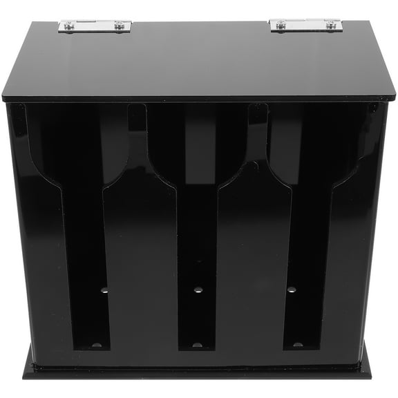 ELAYARD Black Plastic Utensil Dispenser for Kitchen Tableware and Spoon Storage