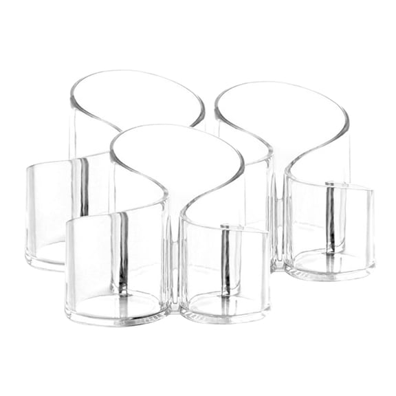 ELAYARD Clear Acrylic Makeup Brush Holder and Storage Box for Organizing Cosmetic Tools and Essentials