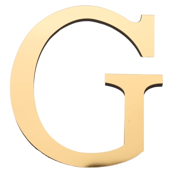 ELAYARD Acrylic Wall Art Letter G, 8" Golden Peel and Stick Wall Decor