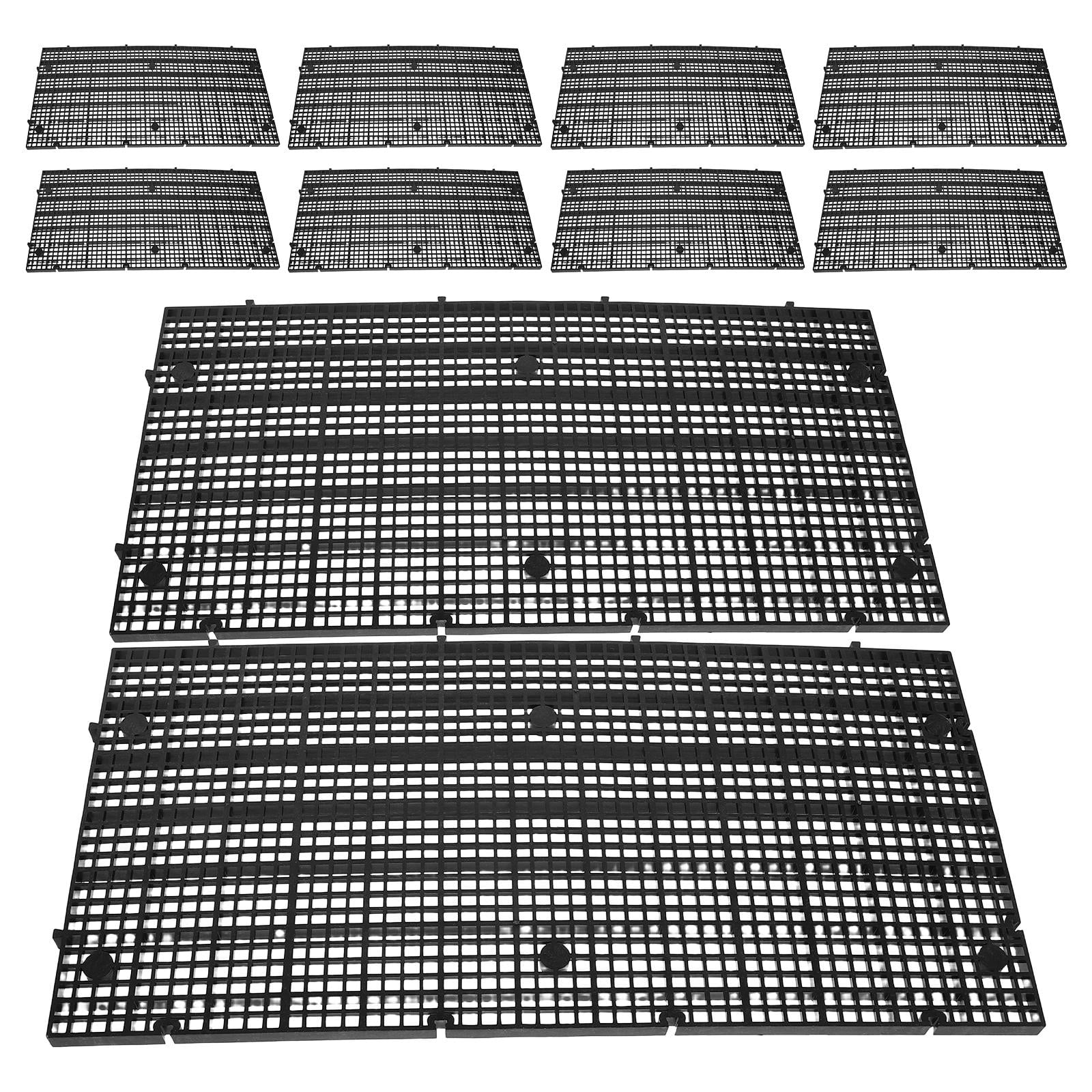 ELAYARD 10Pcs Fish Tank Divider Black Plastic Mesh Aquarium Partition ...