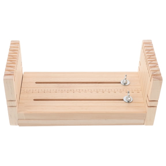 ELAYARD Natural Wood Bracelet Weaving Jig Adjustable for DIY Craft Beige