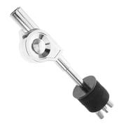 ELAYARD Adjustable Plated Silver Alloy Cymbal Boom Arm for Space Saving Design