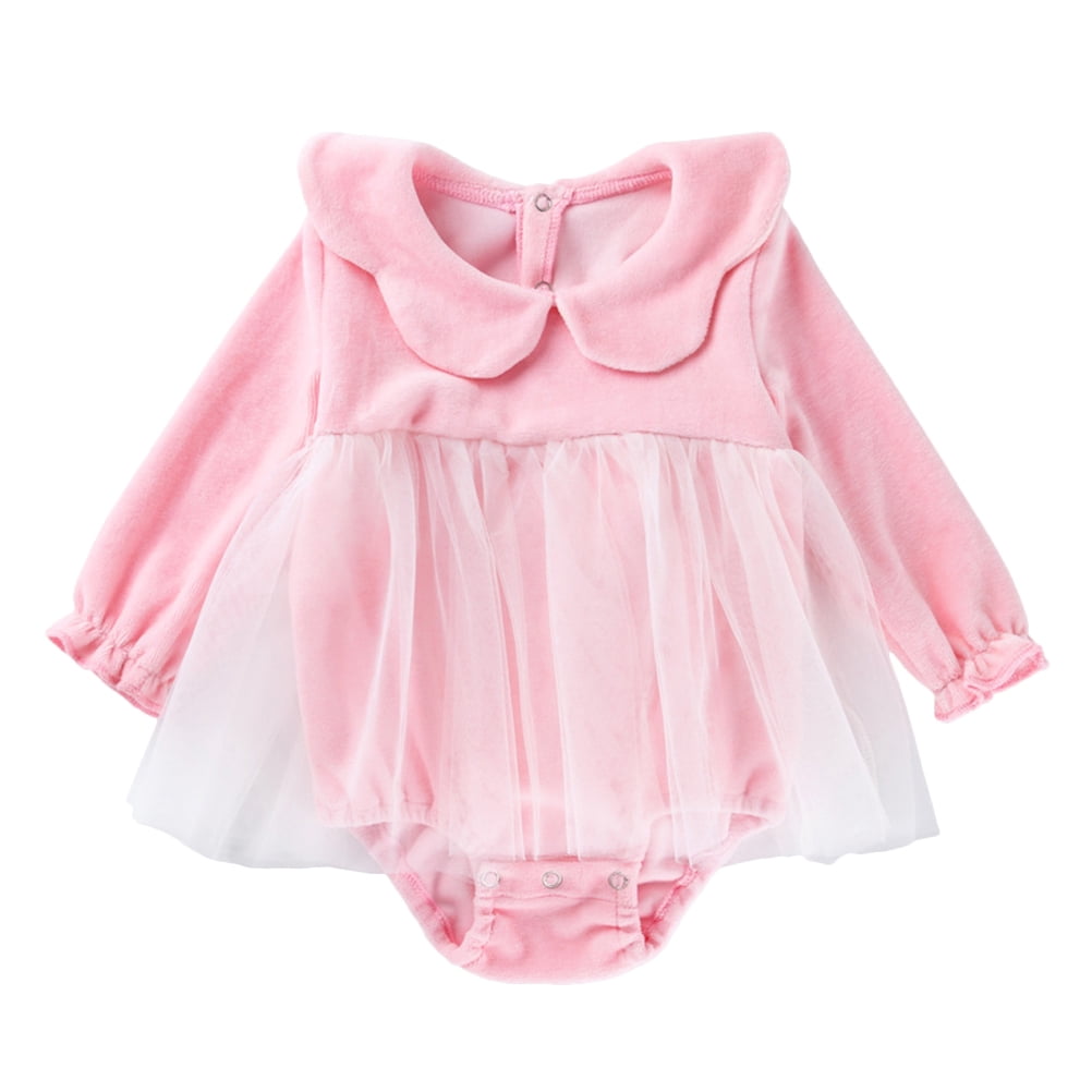 ELAYARD Adorable Baby Girls Romper in Pink Cotton Easy to Wear for ...