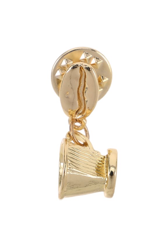 Alloy Coffee Cup Lapel Pin Lightweight Coffee Accessories for Clothing Decor