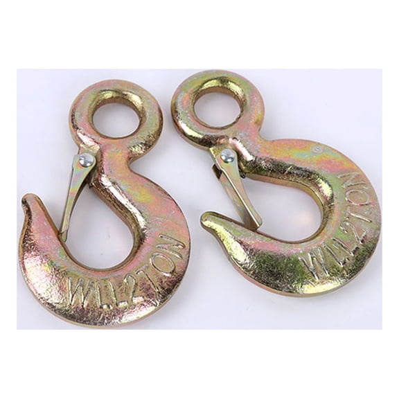 ELAYARD Compact Golden Steel Lifting Hook with Strong Clasp for Marine Applications