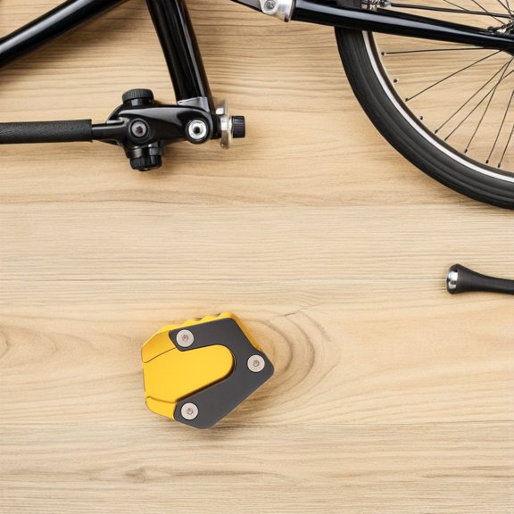 ELAYARD Aluminum Alloy Motorcycle Side Stand Pad, Multi-Color Weather Resistant Parking Support Plate for Stability