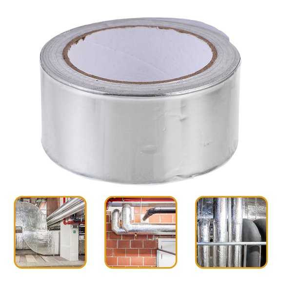 ELAYARD Aluminum Foil Tape, Plated Silver, Underfloor Heating Insulation and Sealing