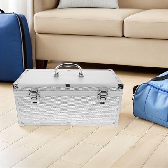ELAYARD Aluminum Protective Tool Case with Handle for Easy Transport of Sound Equipment and Sensitive Devices