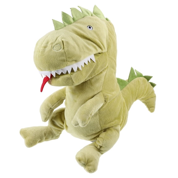 ELAYARD Animal Shape Green Dinosaur Hand Puppet for Early Education and Storytelling Fun