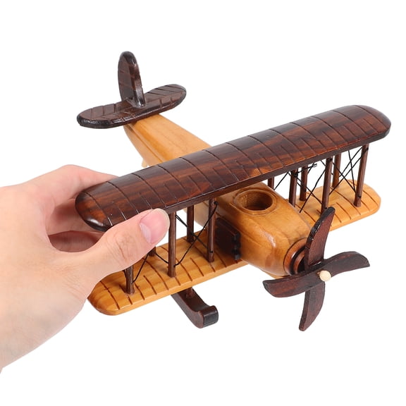 ELAYARD Vintage Rustic Wooden Plane Craft Set for Collectors - Antique Style Decorative Woodworking Tool Kit
