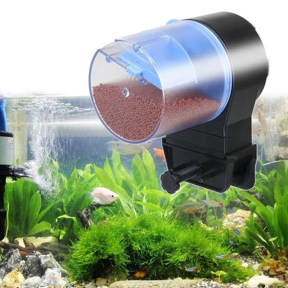 ELAYARD Fish Food Feeder Automatic Timer for Aquarium Fish Tank Battery Powered