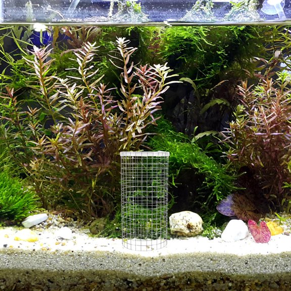 ELAYARD Aquarium Breeding Mesh Isolation Net Plated Silver for Fry Protection and Easy Observation