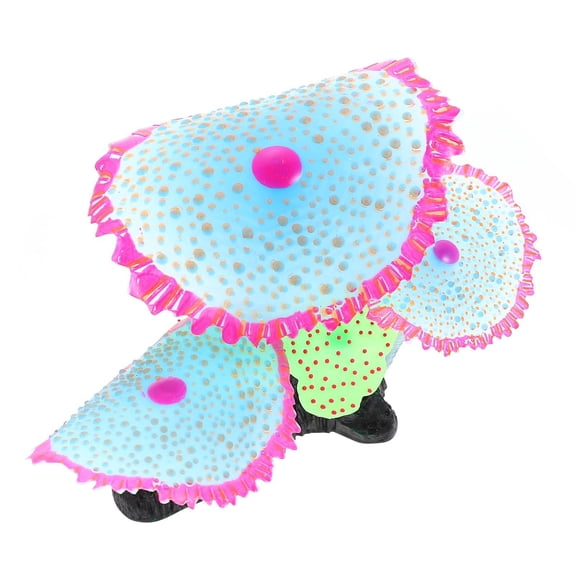 ELAYARD Aquarium Decoration Blue Silicone Fake Coral Fish Tank Landscaping Safe Material Ornament