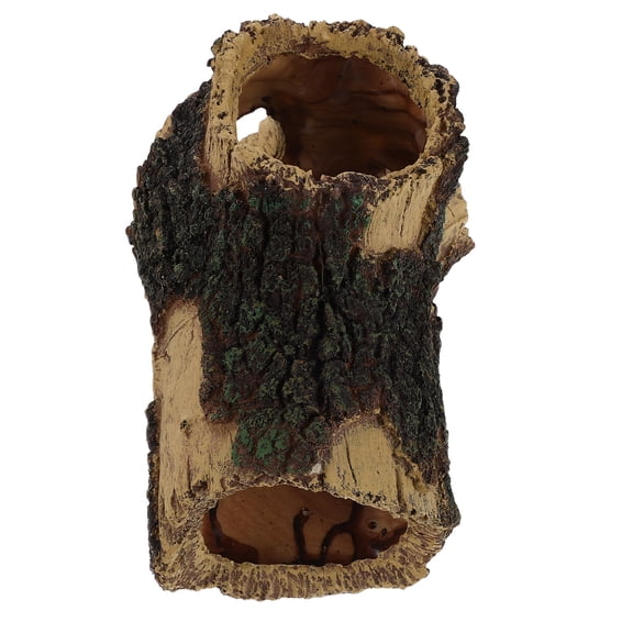 ELAYARD Aquarium Resin Tree Stump Decoration Large Fish Tank Log for Shrimp and Turtle Hide