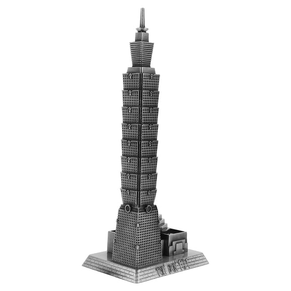 ELAYARD Creative 101 Model Figurine Silver Alloy Architectural Decor