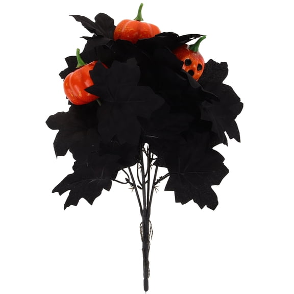 ELAYARD Artificial Maple Leaf Branch in Black for Vase Filling Table Centerpiece Decoration
