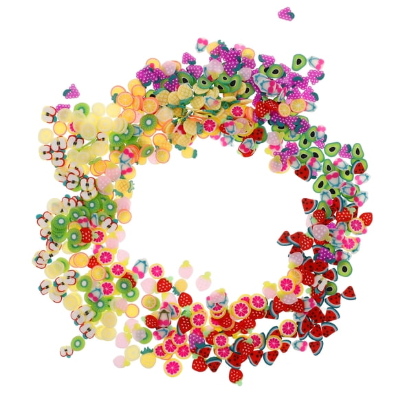 ELAYARD 3D Polymer Clay Nail Art Decorations in Assorted Colors with 12 Grid Storage Box for Creative Nail Crafts