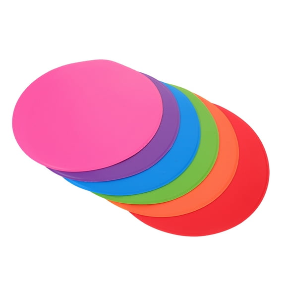 ELAYARD 6-Pack Football Field Markers Flat Discs for Soccer Training, Weather-Resistant Sports Equipment