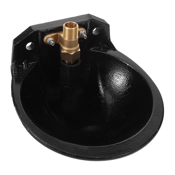 ELAYARD Automatic Livestock Waterer Cast Iron Cattle Water Bowl for Farm and Pasture Use