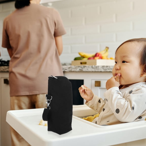 ELAYARD Black Breastmilk Cooler Bag for Travel Insulated Bottle Carrier Lightweight