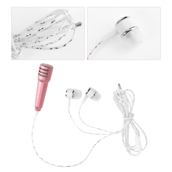 ELAYARD 2Pcs Recording Microphone Golden Compact Lightweight for Phone and Laptop