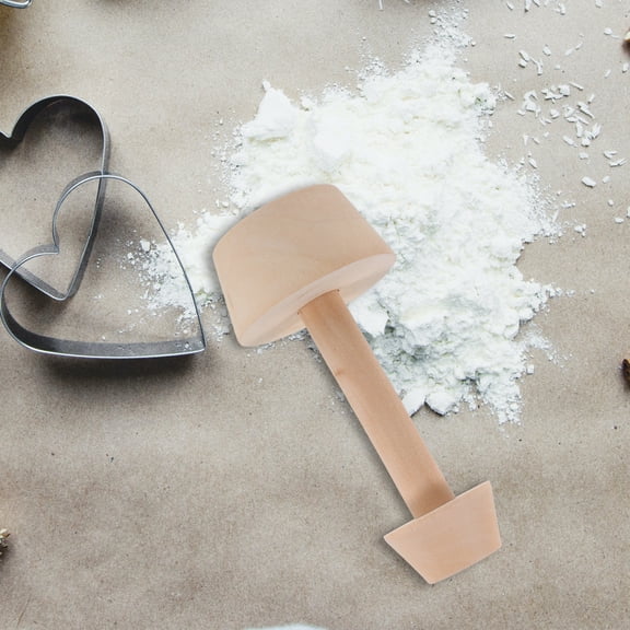 ELAYARD Baking Molder Wooden Tart Tamper Khaki 1Pack
