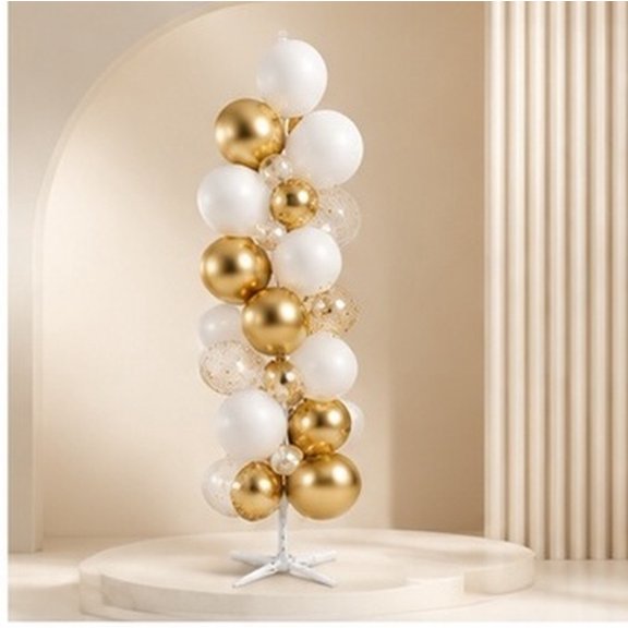 ELAYARD Balloon Tree Display Stand Kit with PVC Triangular Base for Parties