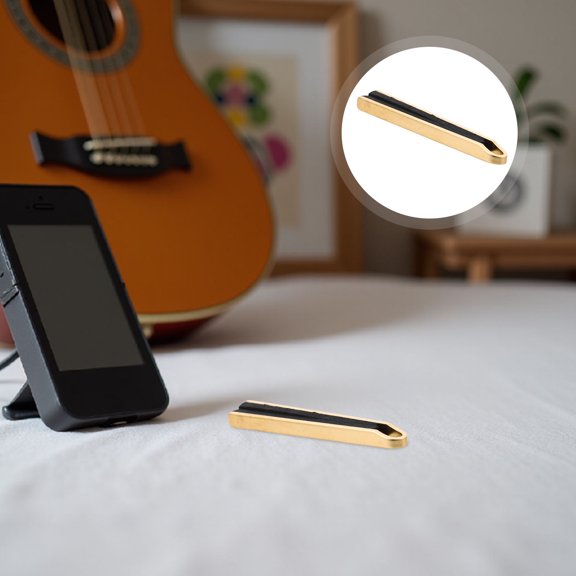 ELAYARD Banjo Quiet Practice Mute Pad Golden Metal String Guard for Noise Control and Easy Installation