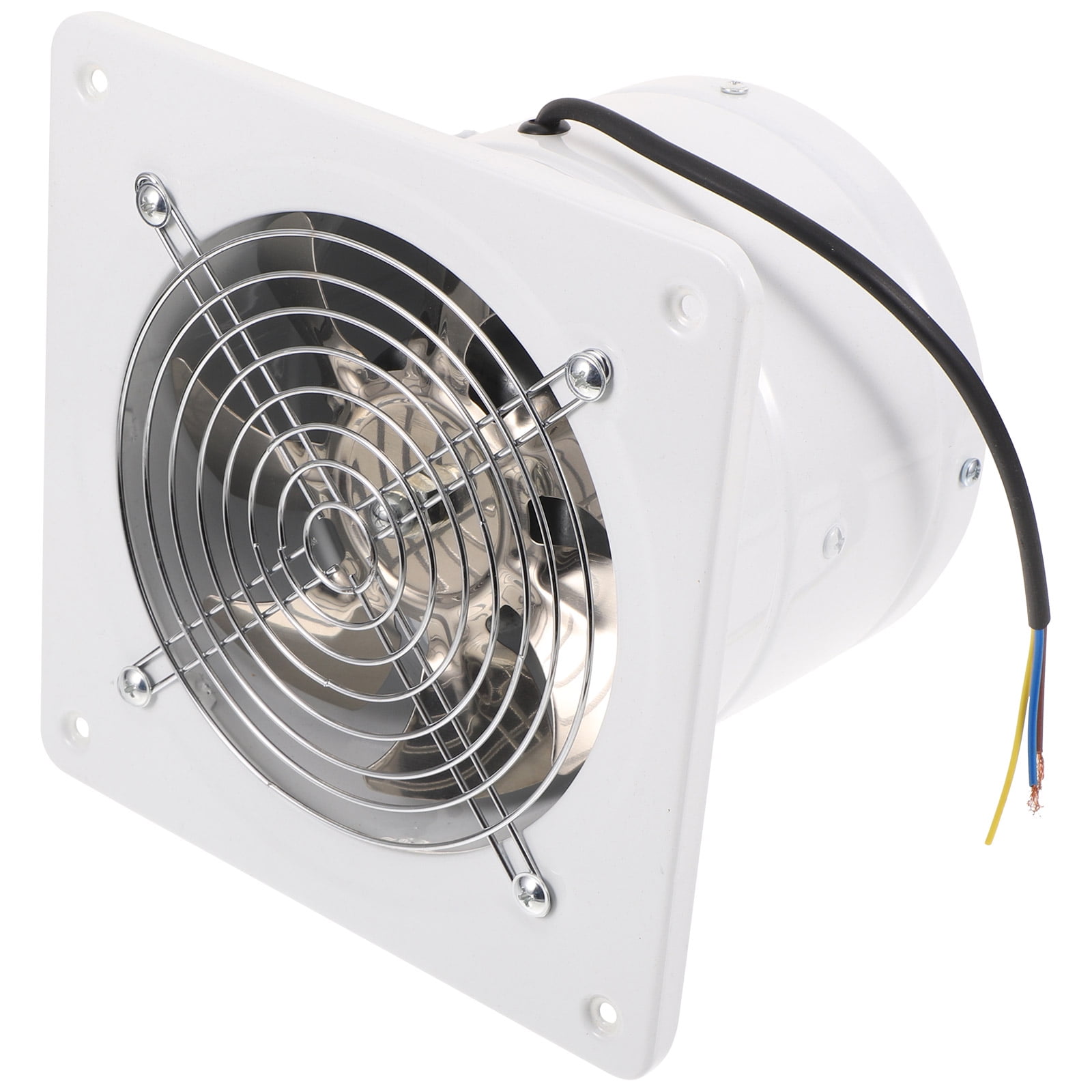 ELAYARD White Stainless Steel Exhaust Fan for Kitchen & Bathroom Ventilation, Quiet , Energy Efficient Design