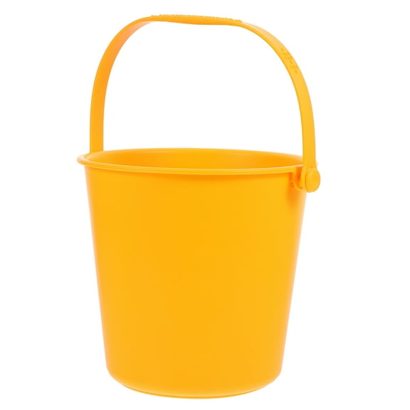 ELAYARD Portable Yellow Outdoor Bucket with Handle for Beach Sand Water and Garden Use
