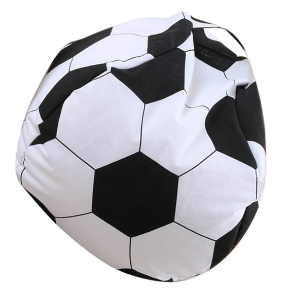ELAYARD Bean Bag Chair Storage with Cute Soccer Pattern Foldable Plush Organizer for Room