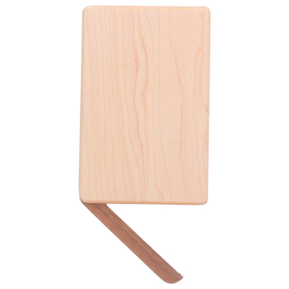 ELAYARD Beige Wooden Card Organizer with Portable Storage Box, Elegant Design for Office, Travel, and Business Card Management