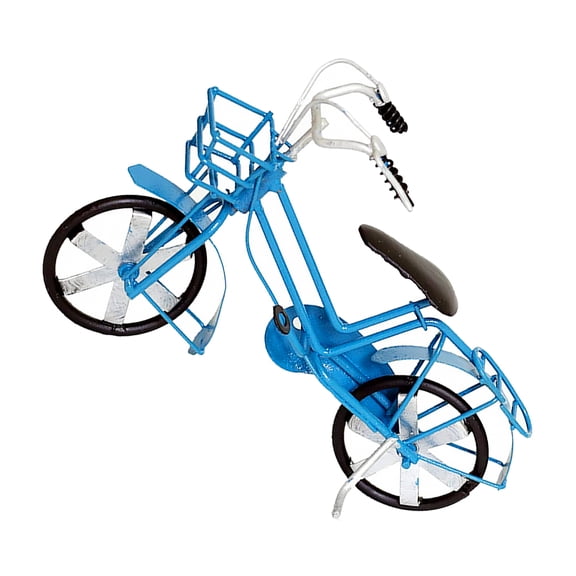 ELAYARD Vintage Style Mini Iron Bike Figurine Decorative Model for Home and Office, 1 Piece