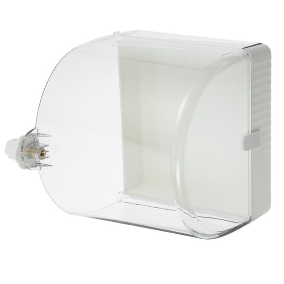 ELAYARD Hanging Bird Bathtub White Plastic Bath Box for Parrot and Small Birds