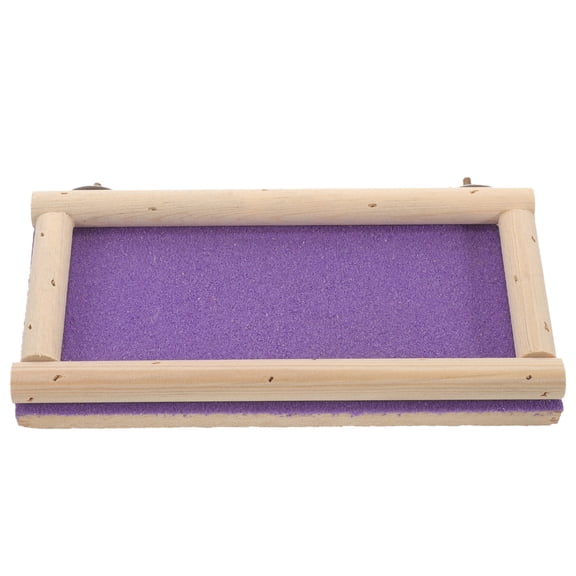 ELAYARD Violet Wooden Bird Perch Platform Hamster Springboard Parrot Training Stand