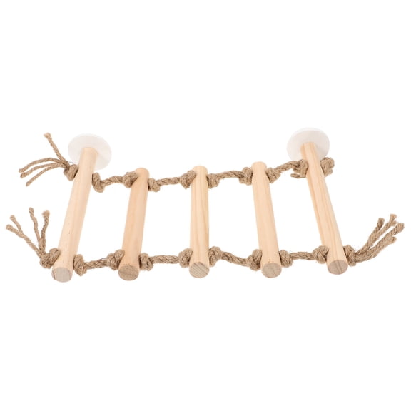 ELAYARD Pet Bird Ladders Parakeet Climbing Ladder Toy Wooden 1Pack with Climbing Support