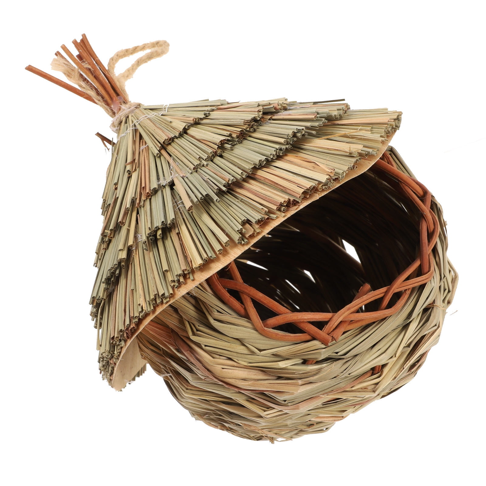 Photo inspiration: Picture Idea: Elayard Multi Color Woven Straw Bird Nest Easy Entry Natural