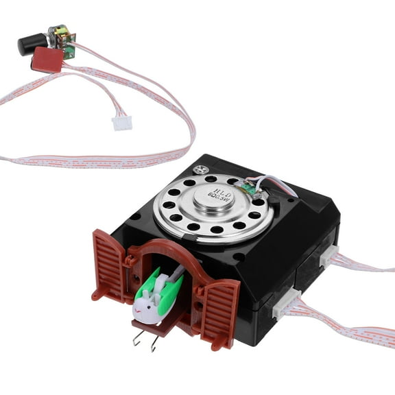 ELAYARD Bird Sound Clock Cuckoo Player Accessories Vintage Black Plastic 1Pack for Living Room and Bedroom