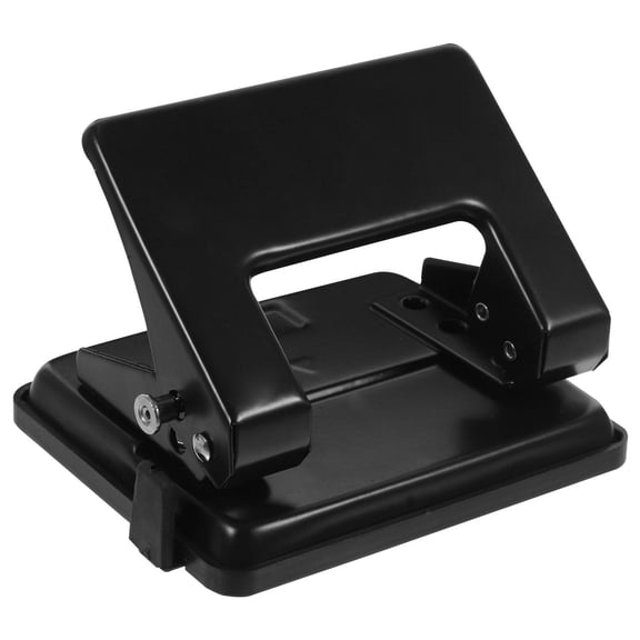 ELAYARD Durable Black 2 Hole Puncher for Office Cards and DIY Paper Crafts