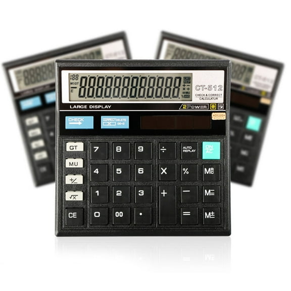 ELAYARD Office Calculator Black Simple Design Easy to Use Practical for Tabletop
