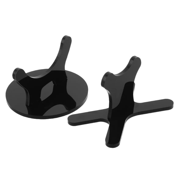 ELAYARD Black Acrylic Bat Display Rack Adjustable Spacing for Sports Memorabilia 1Set