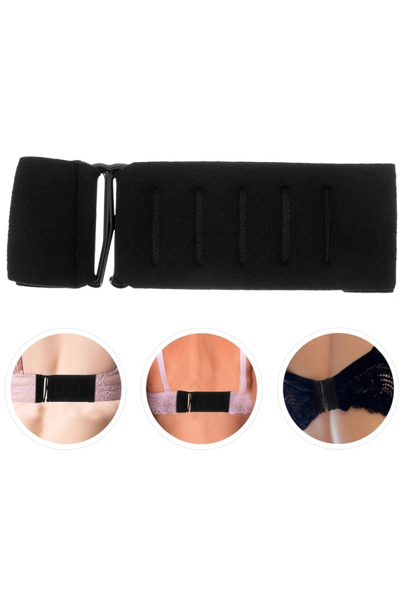 Elastic Strap Extension Bra Strap Extender Black 1Pcs for Everyday Use